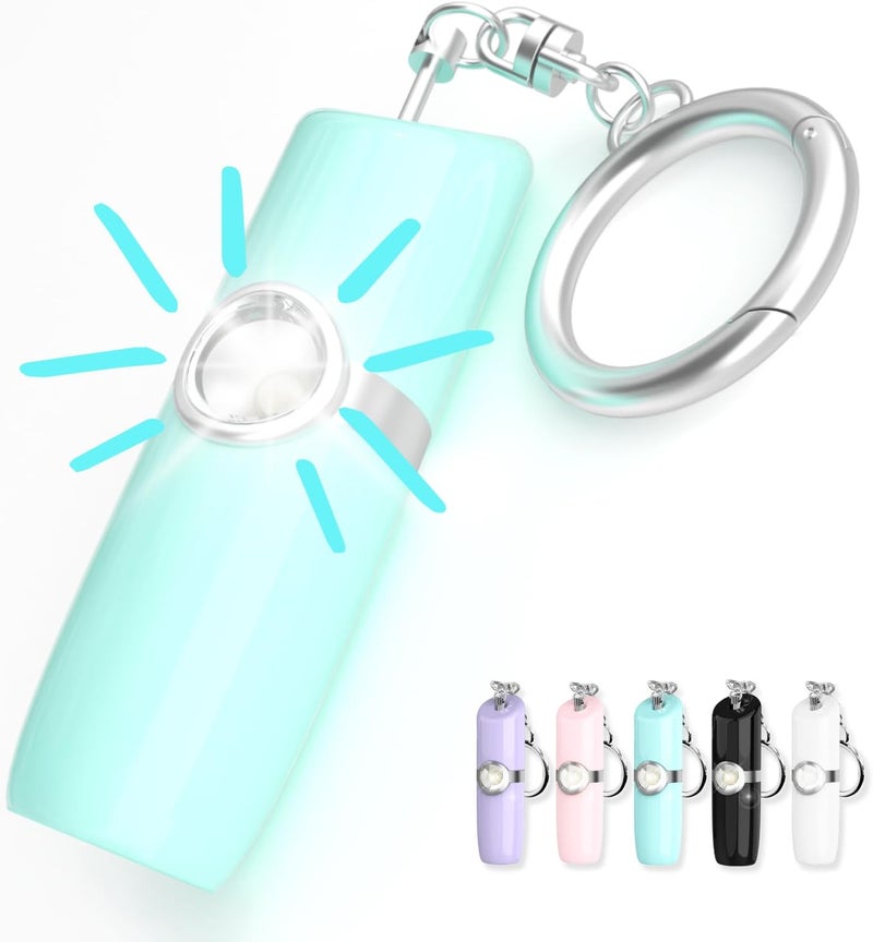 Security Man Personal Alarms for Women | Safety Alarm Keychain (Loud 130dB Siren and SOS Strobe Light) Everyday Self Defense Security Alarm Protection Device (Teal) - Image 1